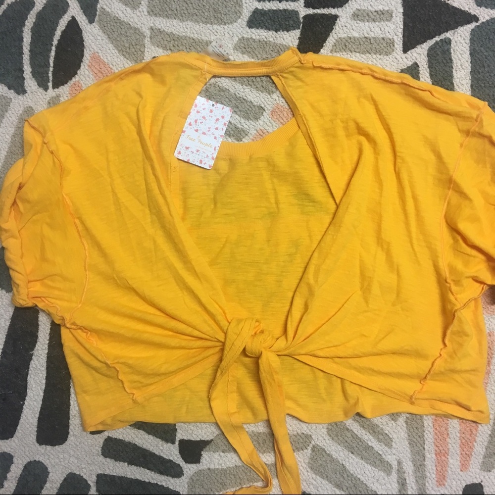 Free People open back crop top NWT - Picture 6 of 6
